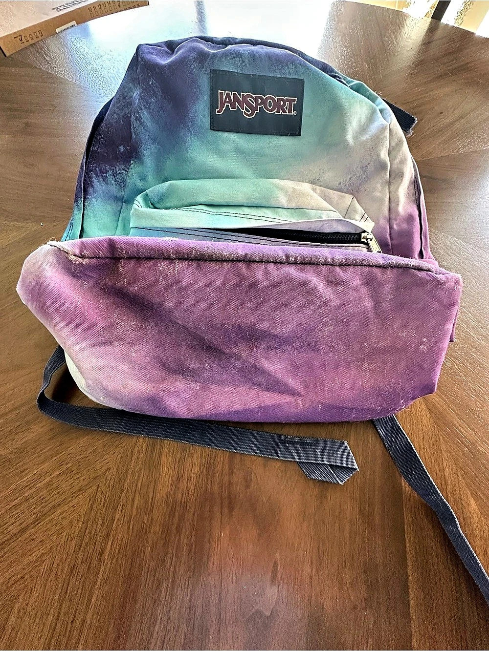 Jansport Tie Dye Backpack in Purple & Turquoise